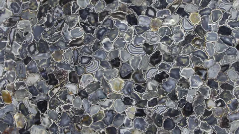 Агат Agate Grey Natural Crust